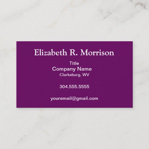 Customizable Purple and White Paisley Business Card
