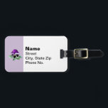Purple and White Pansy Luggage Tag<br><div class="desc">In the language of flowers,  pansies can represent compassion,  remembrance,  and nostalgia.</div>
