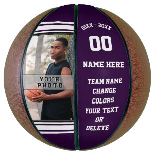 BSKX13 Purple Sublimation Personalized Cool Basketball