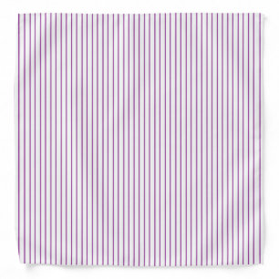 Purple and White Pinstripe Bandana