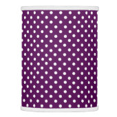 Purple and White Polka Dot Lamp Shade (Right)