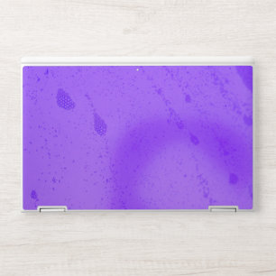 Purple and White Polka Dot Textile HP Laptop Skin