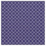 Purple and White Quatrefoil Fabric