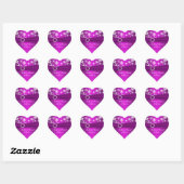 Purple and White Snowflakes Wedding Sticker (Sheet)