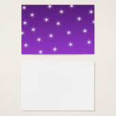 Purple and White Stars, Pattern. (Front & Back)