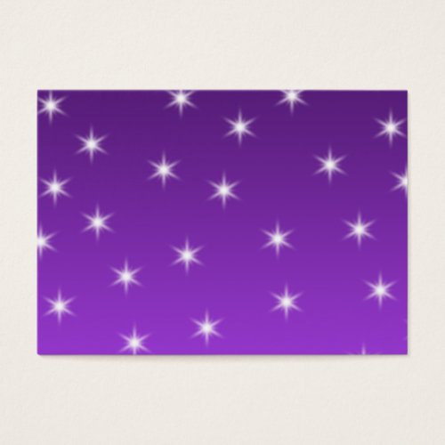 Purple and White Stars, Pattern. Business Card Template