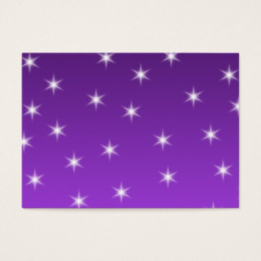 Customizable Purple and White Stars, Pattern. Business Card Template