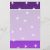 Purple and White Stars, Pattern. (Back)