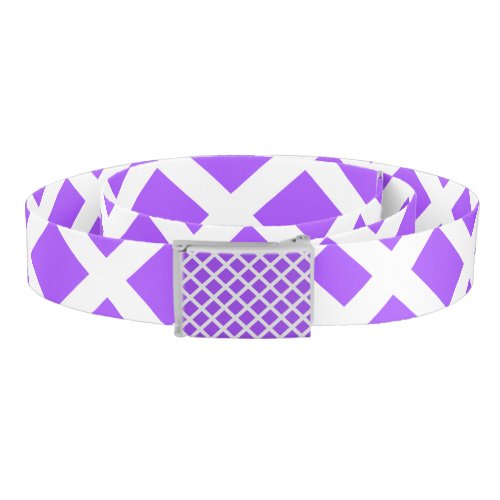 Purple and White Striped Belt _ Choose Colors