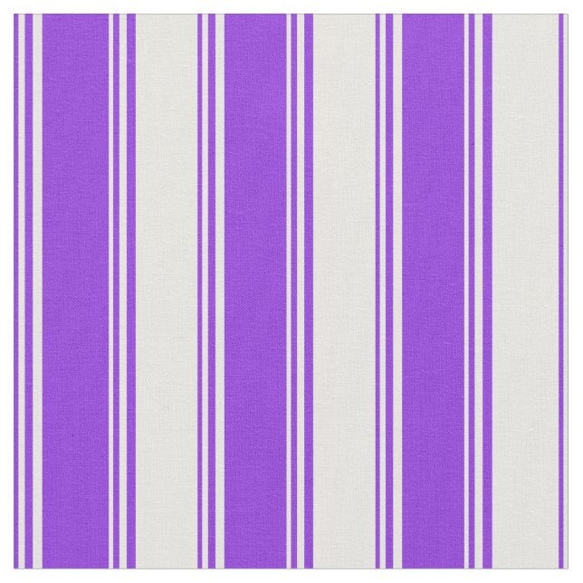 Purple and White Striped/Lined Pattern Fabric (Close Up)