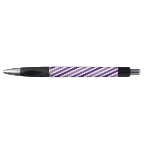 Purple and White Stripes  Pen