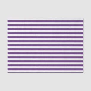 Purple and White Stripes Tissue Paper