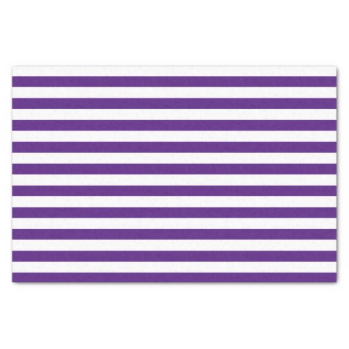Purple and White Stripes Tissue Paper