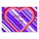 [ Thumbnail: Purple and White Stripes + "Will You Marry Me?" Card ]