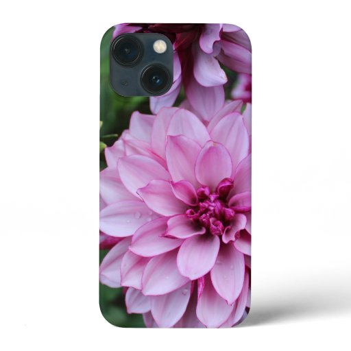 Purple and White Tie Dye Garden Daliha  iPhone 13 Mini Case