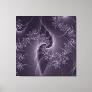 Purple and White Twist Canvas Print