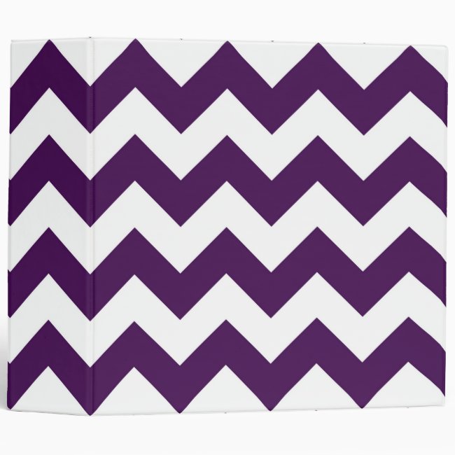 Purple and White Zigzag