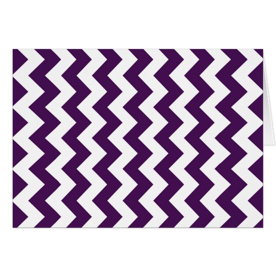 Purple and White Zigzag Card