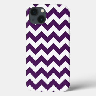 Purple and White Zigzag iPhone 13 Case