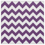Purple and White Zigzag Geometric Fabric