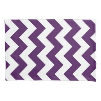 Purple and White Zigzag Geometric Pattern