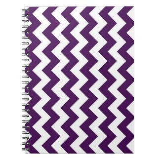 Purple and White Zigzag Notebook