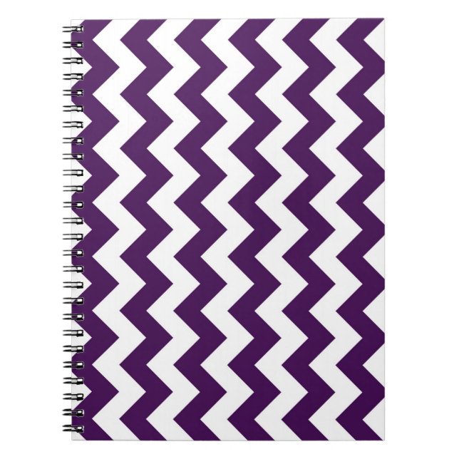 Purple and White Zigzag Notebook (Front)