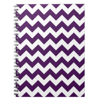 Purple and White Zigzag Notebook