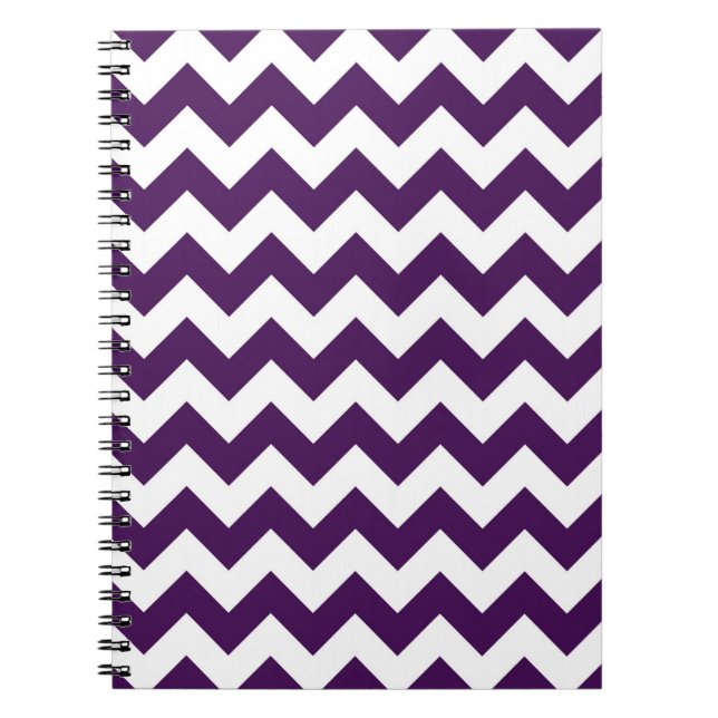 Purple and White Zigzag Notebook (Front)