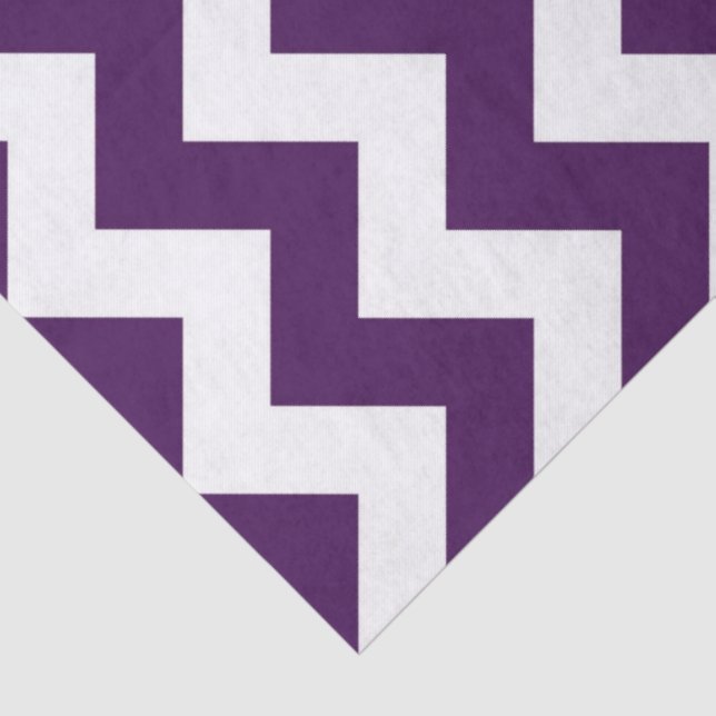 Purple and White Zigzag Tissue Paper (Detail)