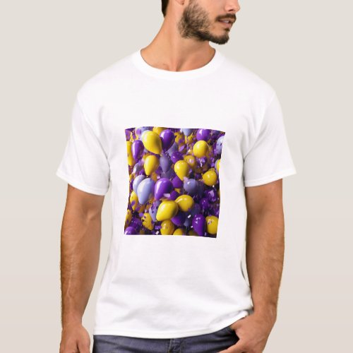 Purple and Yellow Balloons  T_Shirt