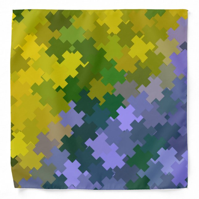 Purple and Yellow   Bandana (Front)