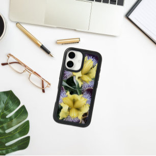 Purple and Yellow Beardless Irises Floral iPhone 16 Case