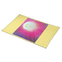 Purple and Yellow Cloth Placemats