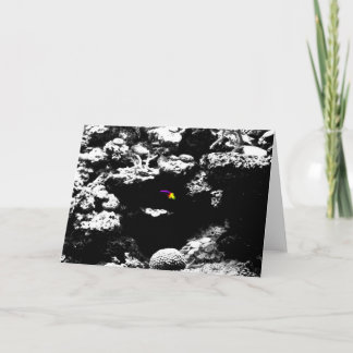 Purple and Yellow Fish Notecard