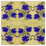 Purple and Yellow Floral Fabric