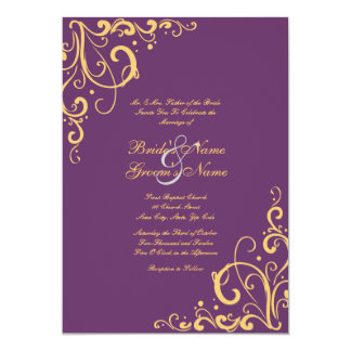 Lavender And Yellow Wedding Invitations Announcements Zazzle