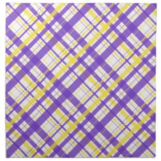 Purple and Yellow Plaid Napkin