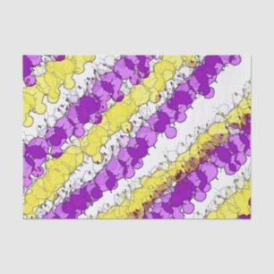 Purple and Yellow Splatter Distressed Tissue Paper