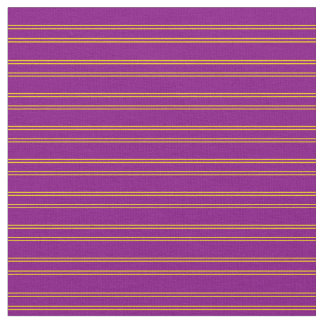Purple and Yellow Stripes Fabric