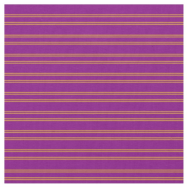 Purple and Yellow Stripes Fabric (Close Up)