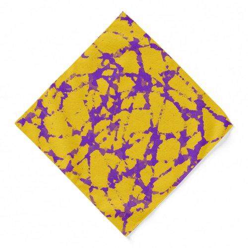 Purple and Yellow Tie Dye Bandana