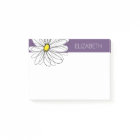 Purple and Yellow Whimsical Daisy Custom Text
