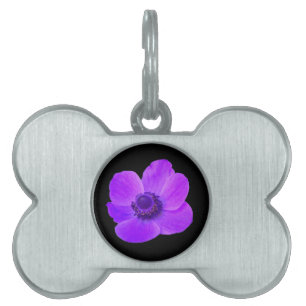 Purple Anemone Pet Tag
