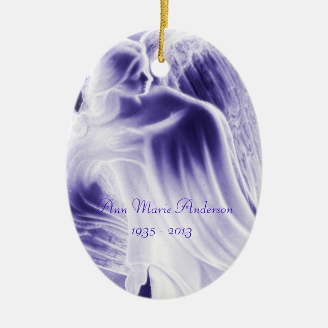 Purple Angel Memorial - Ornament (Front)