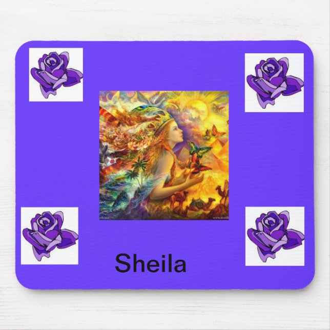 purple angel mouse pad (Front)