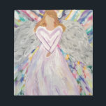 Purple Angel Notepad<br><div class="desc">This was painted for my sister during tough times to be her guardian angel and watch over her.</div>