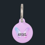 Purple Angel Pet ID Tag<br><div class="desc">Purple Angel</div>