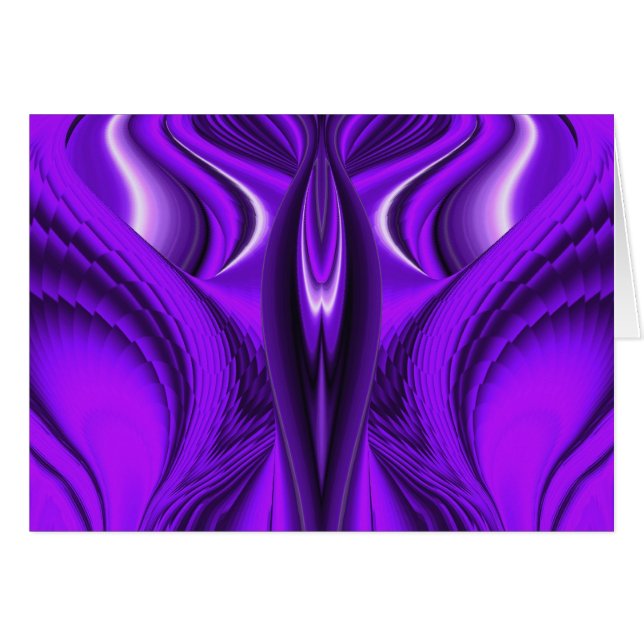 Purple Angel Wings Cards (Front Horizontal)