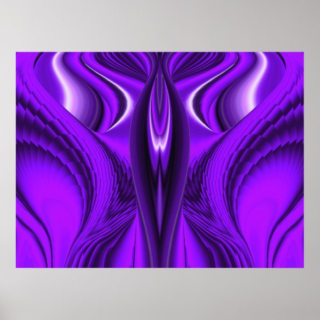 Purple Angel Wings Poster (Front)